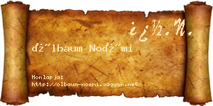 Ölbaum Noémi névjegykártya